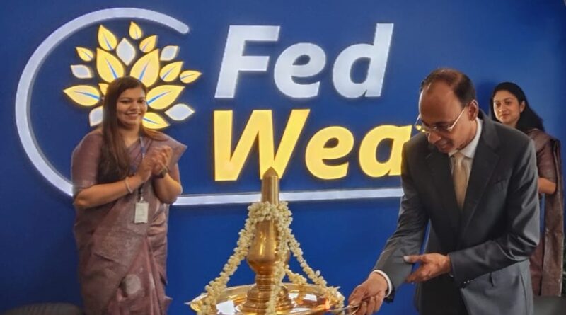 picture inauguration of wealth hub by kvs manian, md & ceo, federal bank