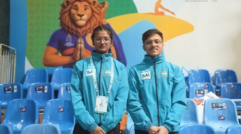bringing home the gold for india ritu mondal and abhay burman at world yogasana championship (1)