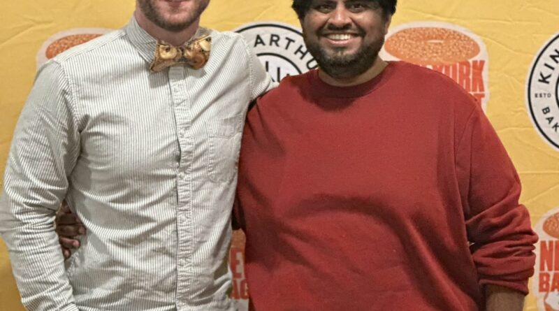 l to r sam silverman, founder of bagelfest and sharath chandra reddy gattu, co founder, bagel brigade